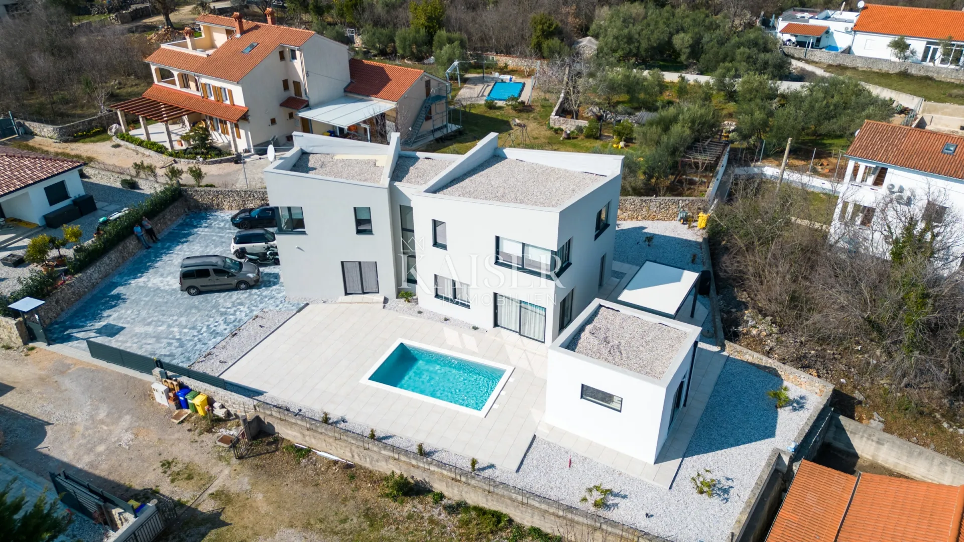 otok krk, - kornić: ekskluzivna vila sa grijanim bazenom - slika 4
