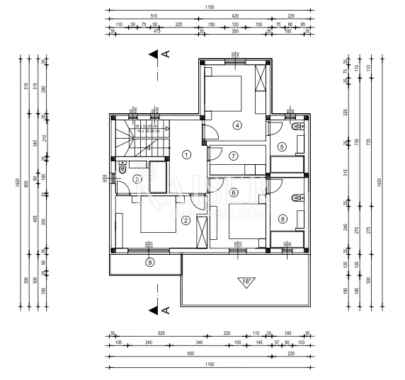 otok krk, dobrinj - luksuzna villa 185m2 - slika 43