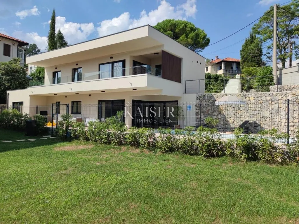 matulji ,moderna kuća s grijanim bazenom i pogledom na more - slika 2