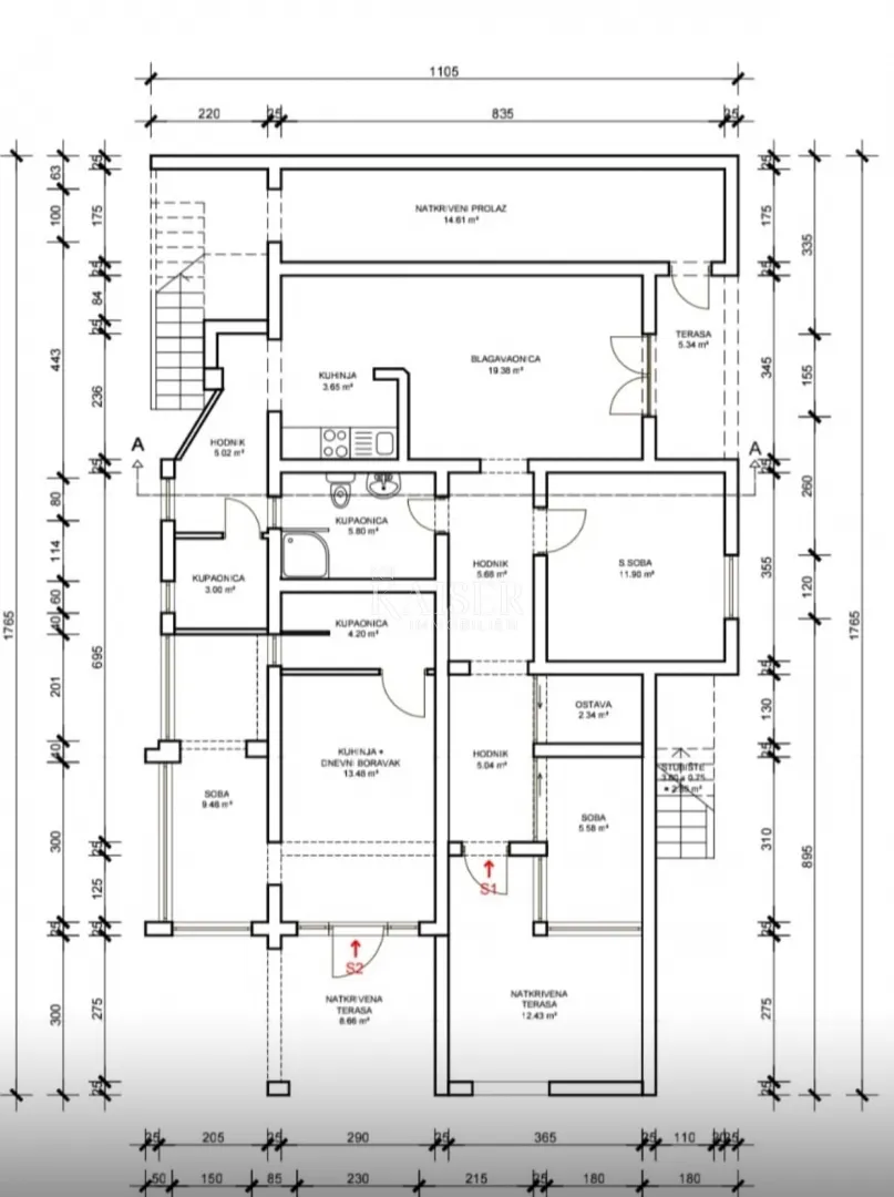vir | kuća s 6 apartmanskih jedinica i garažom – 200 m od mora - slika 65