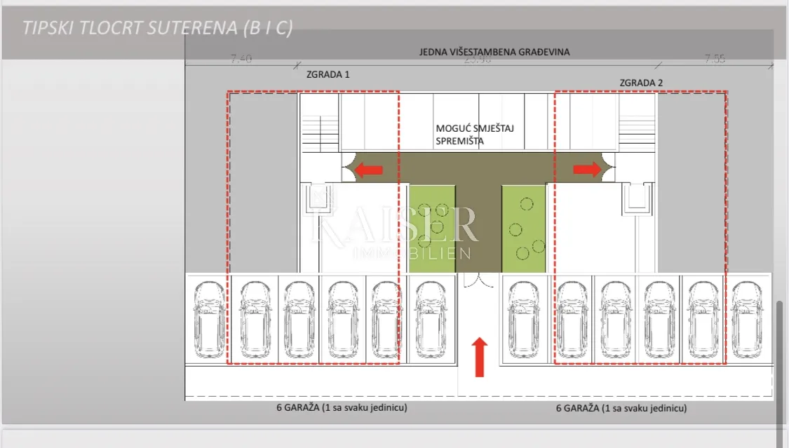 rabac - građevinsko zemljište s projektom za 3 stambene zgrade - slika 3