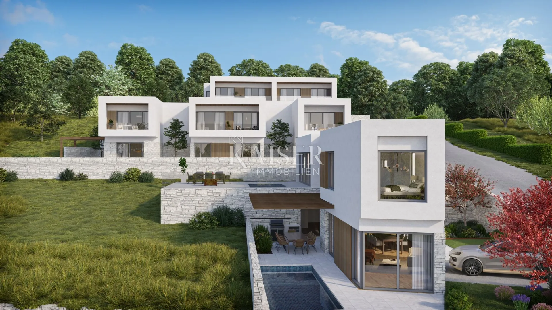 crikvenica- dvojna kuća 110m2 s bazenom i pogledom na more - slika 5