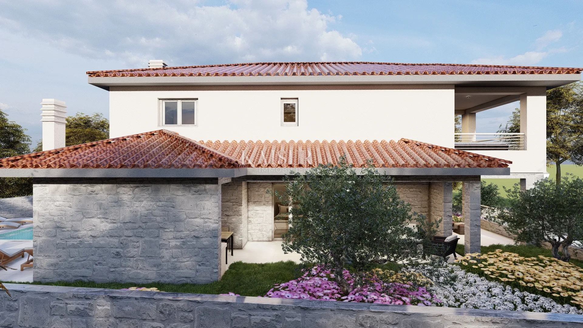 otok krk, dobrinj okolica - ekskluzivna villa sa bazenom, 210m2 - slika 19