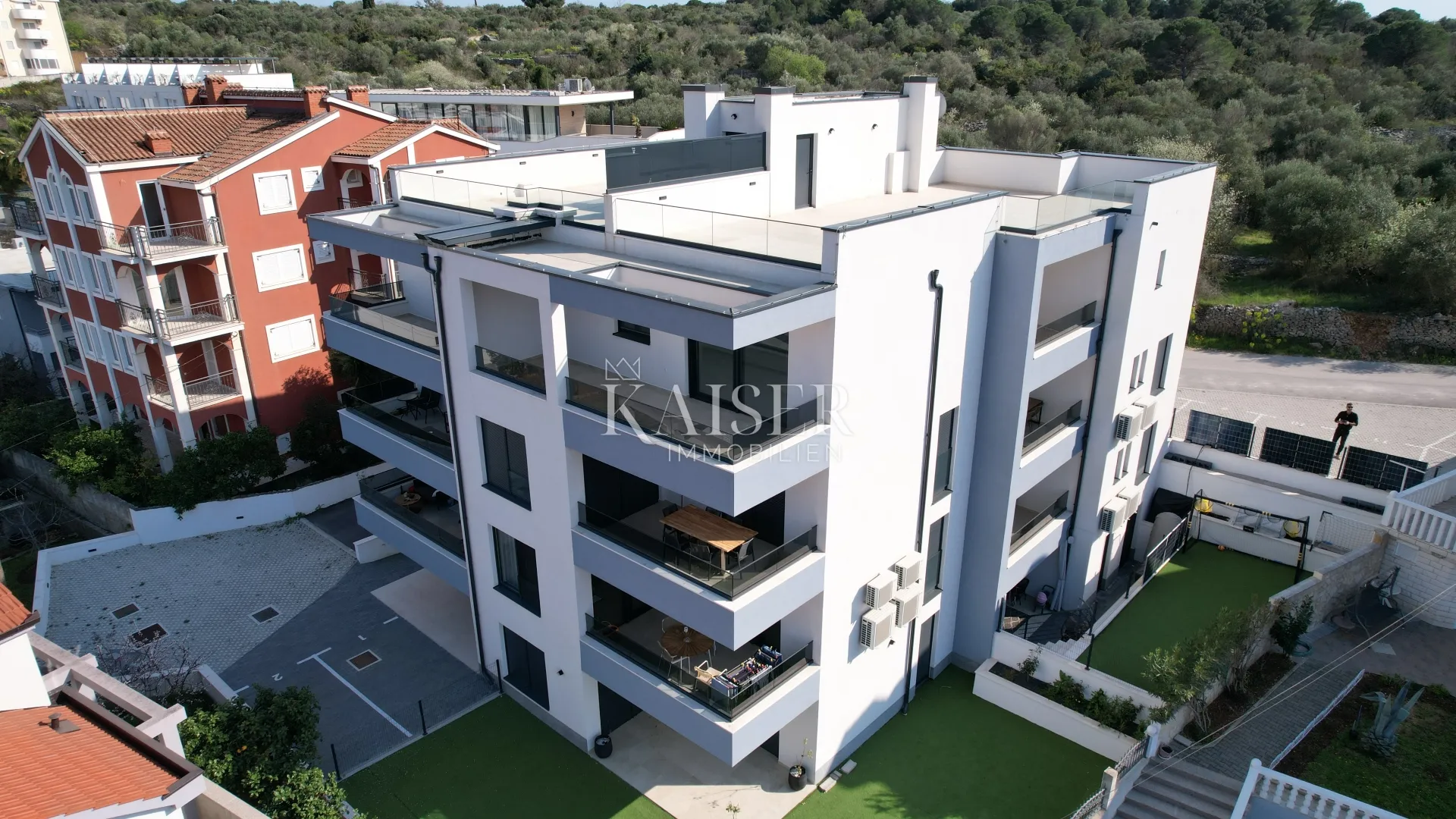 Okrug Gornji, Čiovo - Luksuzni penthouse s krovnom terasom i panoramskim pogledom na more - Okrug Gornji, Okrug