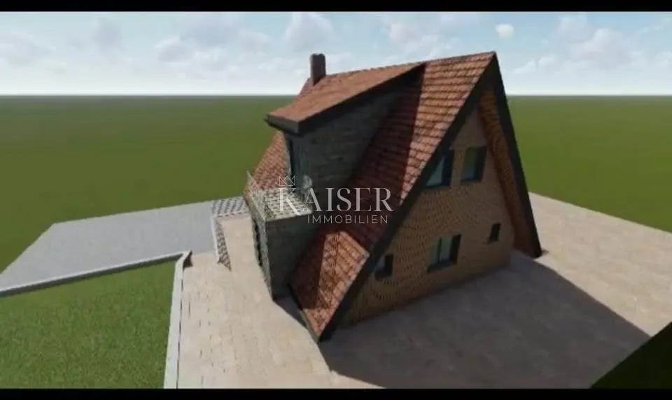 ravna gora, stari laz- građevinski teren 1071 m2 s građevinskom dozvolom i projektom - slika 2