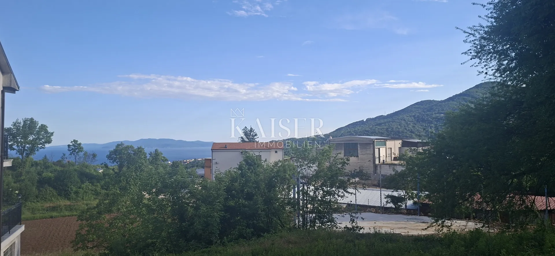 Matulji, Jušići- Građevinsko zemljište sa djelomičnim pogledom - Jušići, Matulji