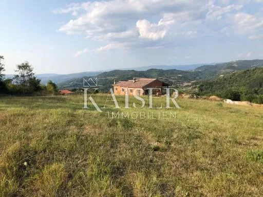 Istra, Pazin-građevinsko zemljište s pogledom na jezero Butoniga i prirodu - Butoniga, Pazin