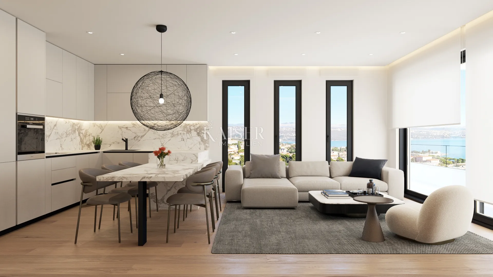 Opatijska riviera-exlusivan stan u prizemlju od 210 m2 s vrtom i pogledom na more - Opatija