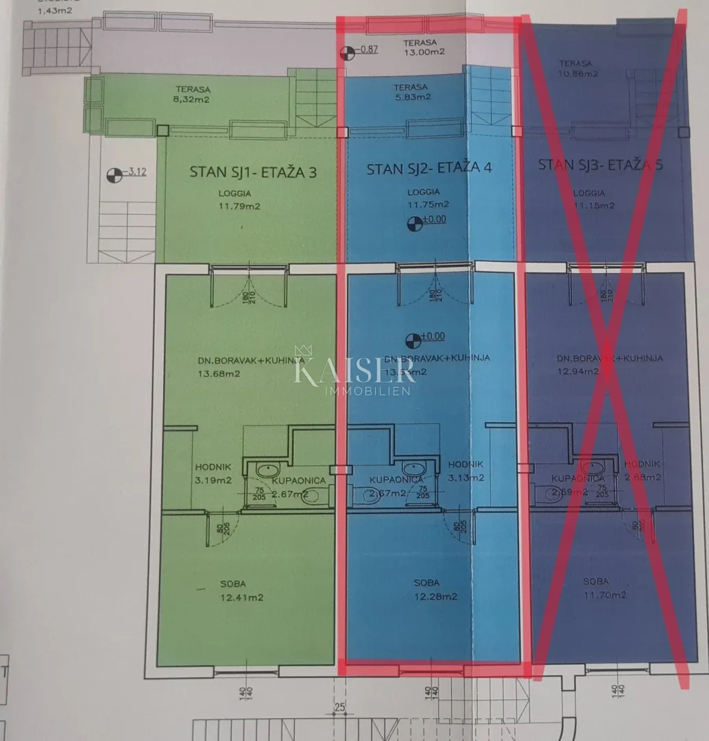 apartman sj2 s panoramskim pogledom na more, 100 metara od plaže, otok ugljan – mali lukoran - slika 12