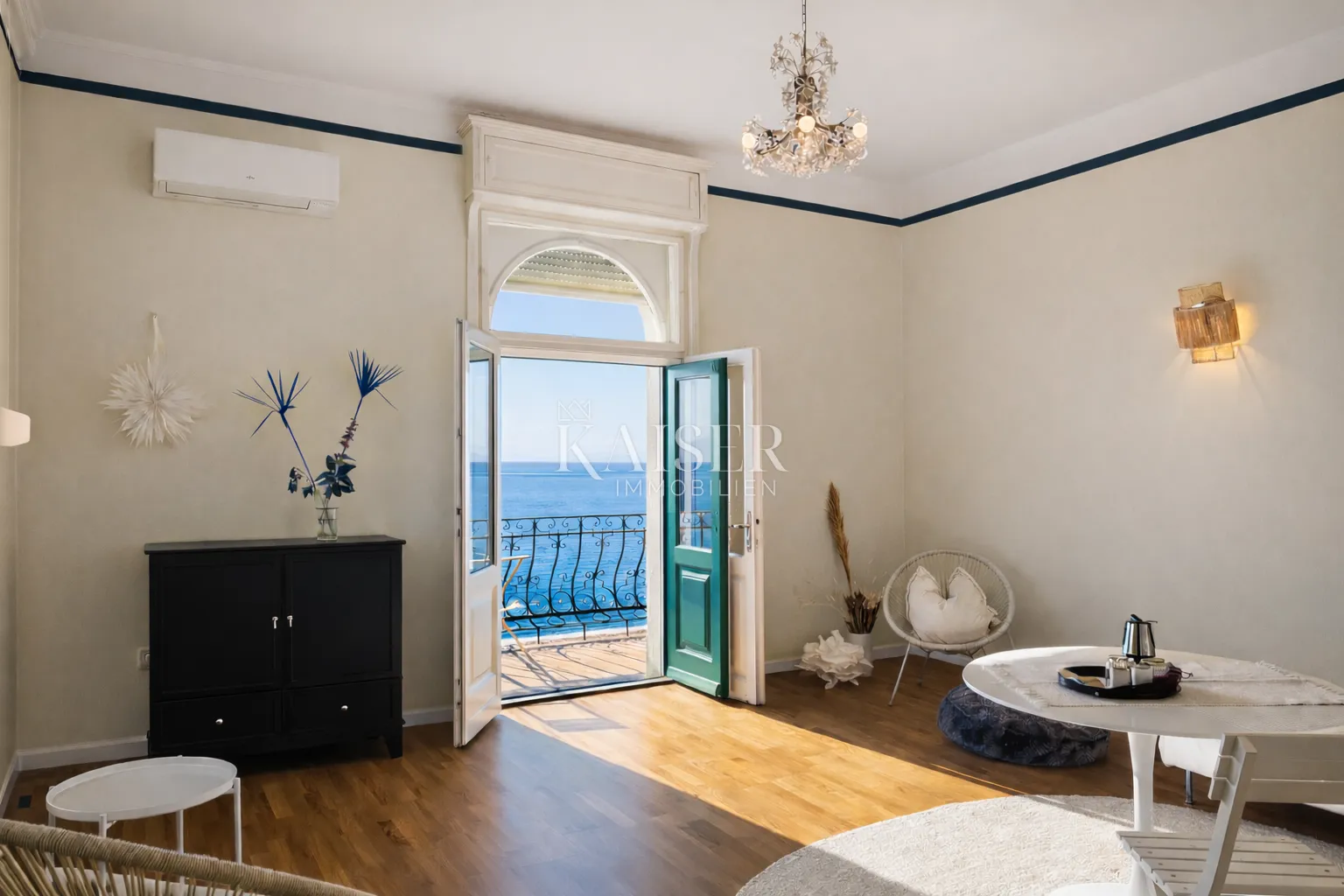 opatija, lovran – stan u prvom redu do mora, balkon s panoramskim pogledom, direktan pristup moru - slika 2