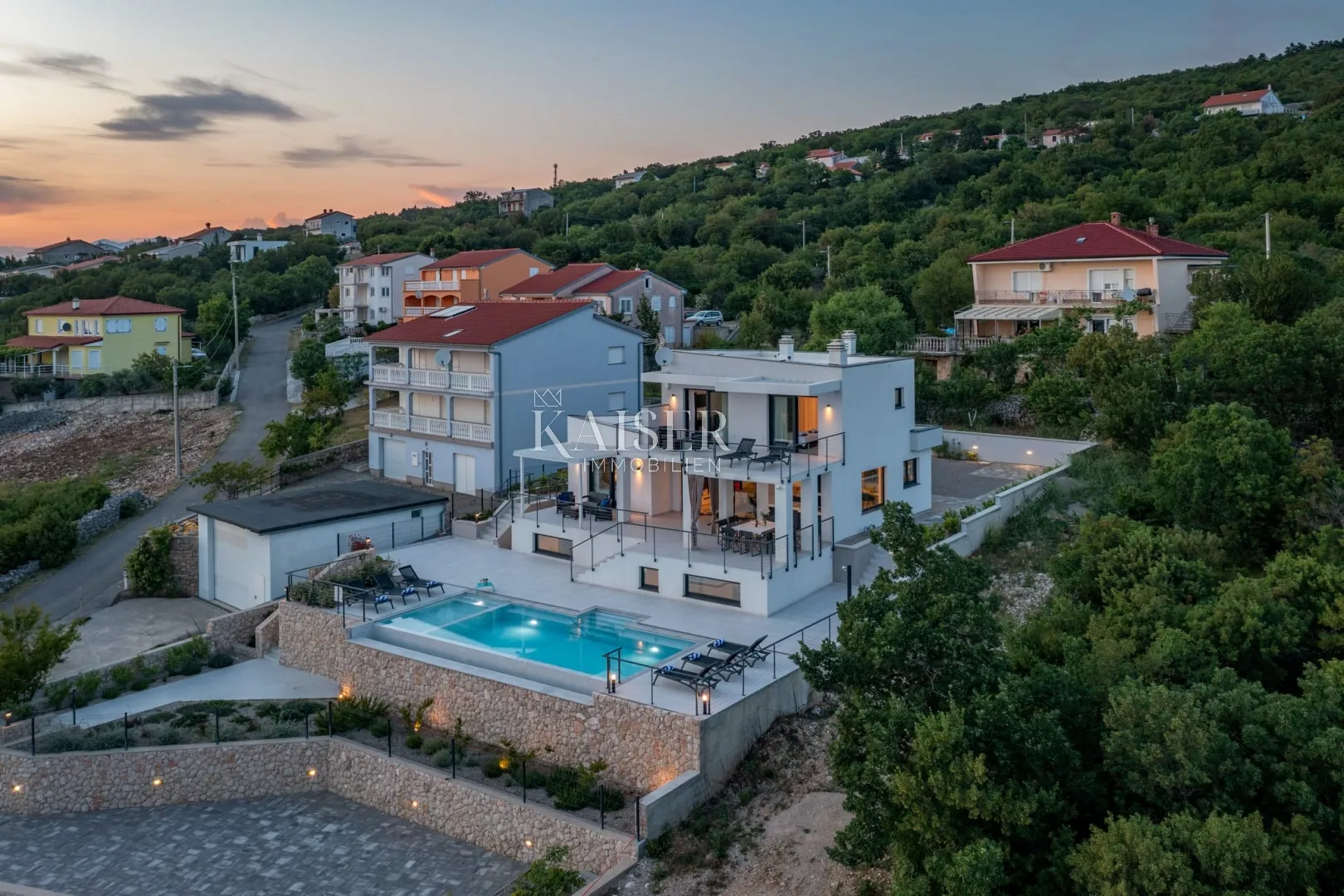 kraljevica, šmrika – nova vila s bazenom i pogledom na more - slika 21