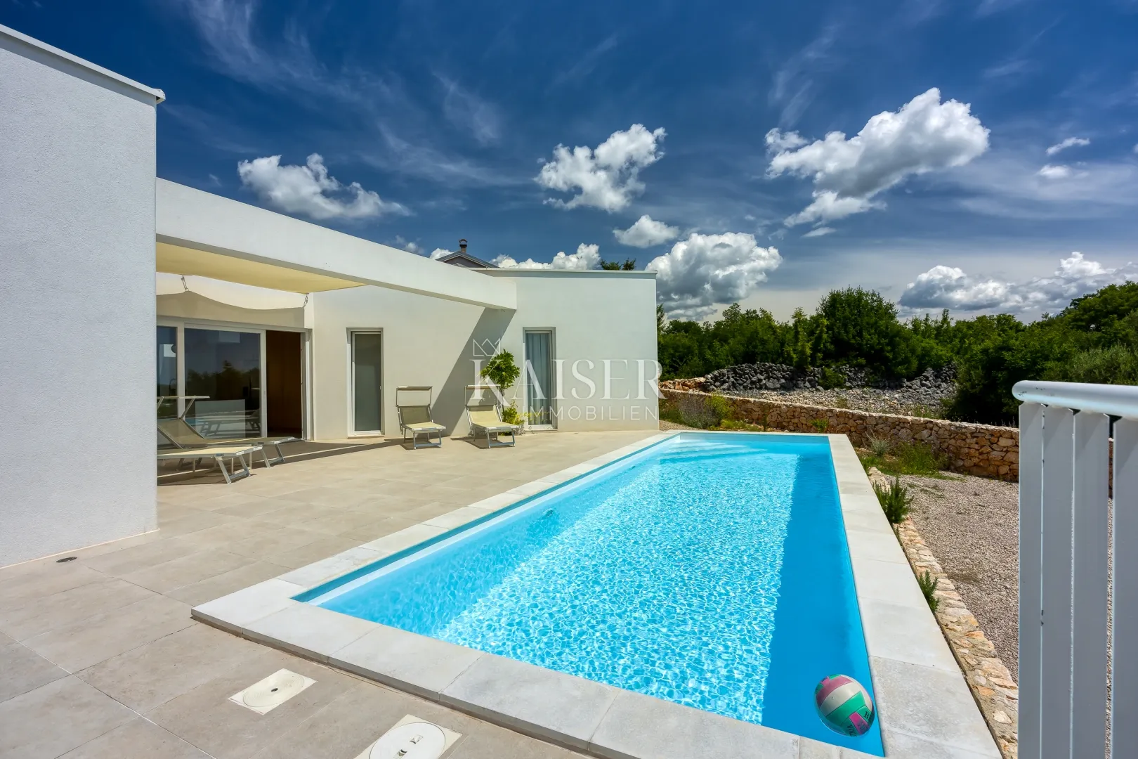 otok krk, okolica krka - predivna vila s pogledom na more, 110 m2 - slika 3