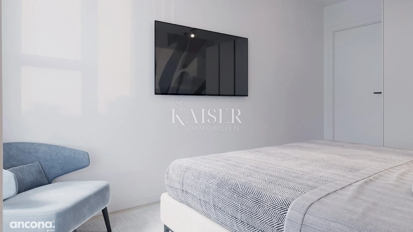istra, umag – jednosoban stan sa dnevnim boravkom, u novogradnji 45m2, prvi kat - slika 12