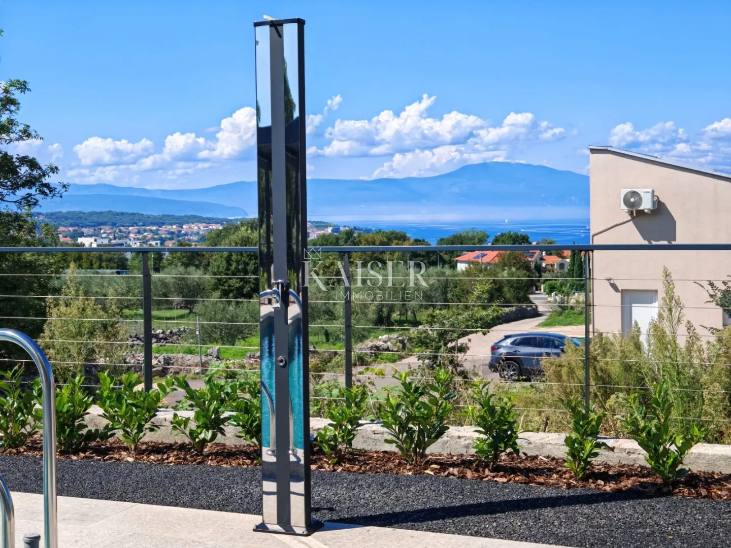 otok krk, malinska- luksuzna vila 208m2 s bazenom i pogledom na more - slika 49