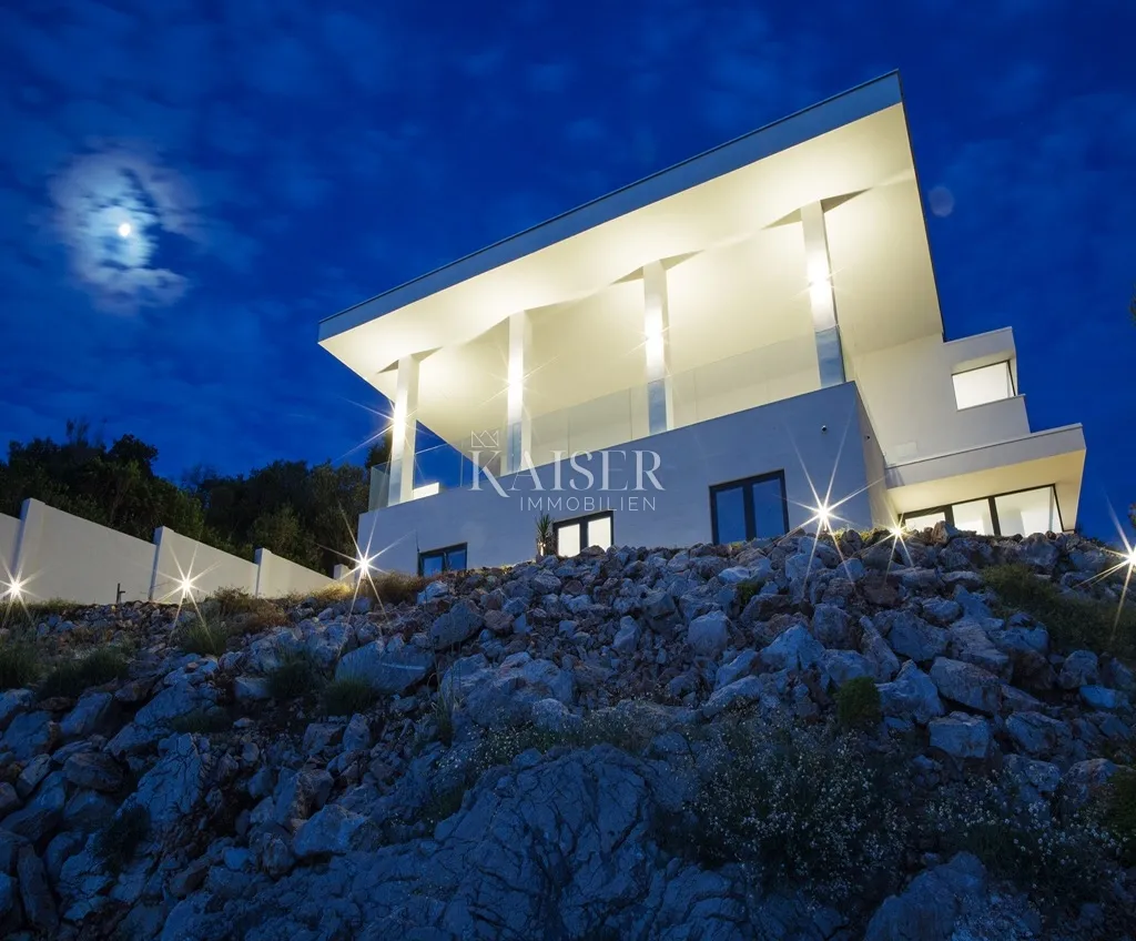 dubrovnik, otok koločep - jedinstvena moderna vila uz more s privatnim ulazom na plažu - slika 17