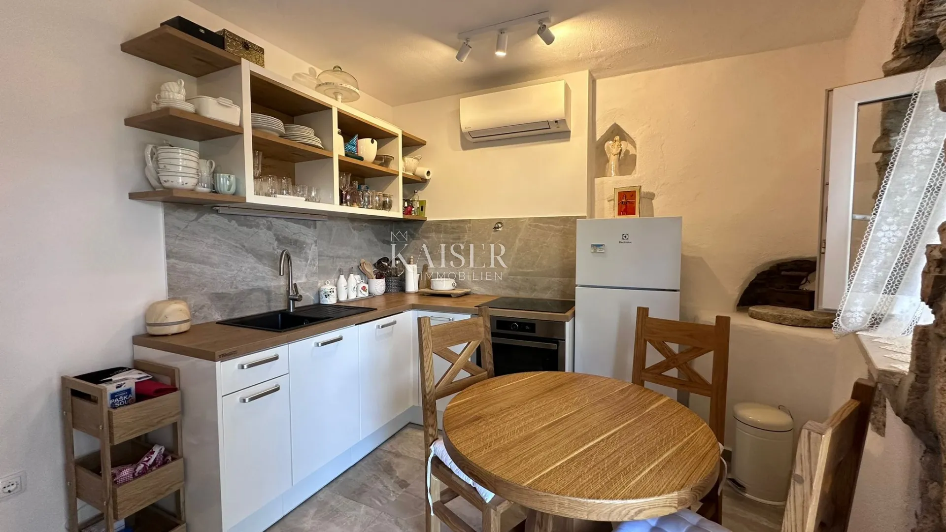 otok krk, omišalj - kuća u nizu s pogledom na more, 54 m2 - slika 3