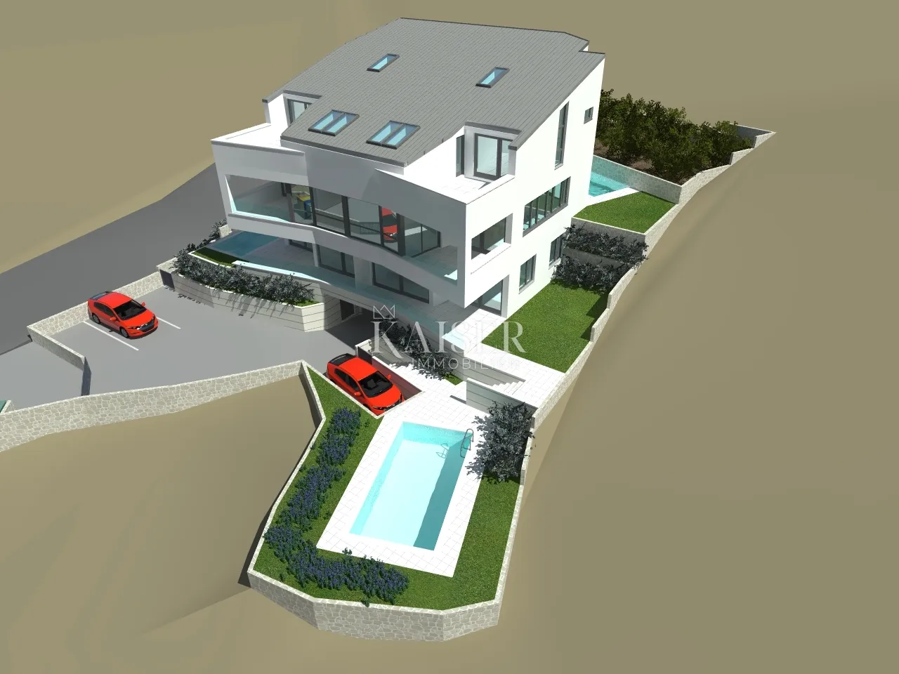otok krk, punat - zemljište 914 m2 sa projektom - slika 8