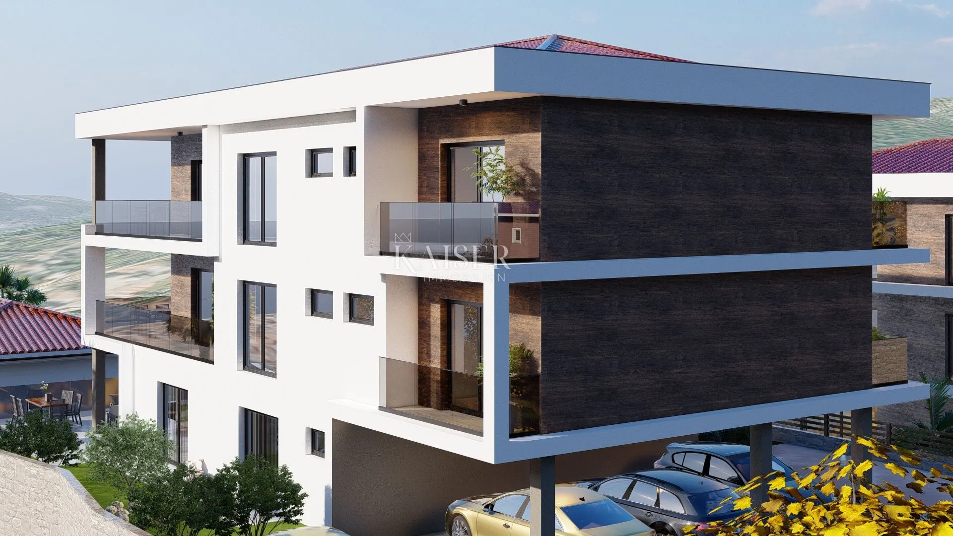 otok krk, vrbnik - luksuzni apartman 137m2, pogled more - slika 10