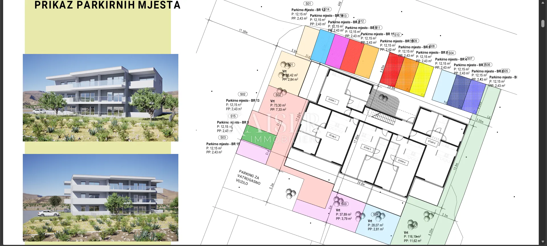 pag, povljana - stan 49 m2, 250 m od mora, pogled na more - slika 5