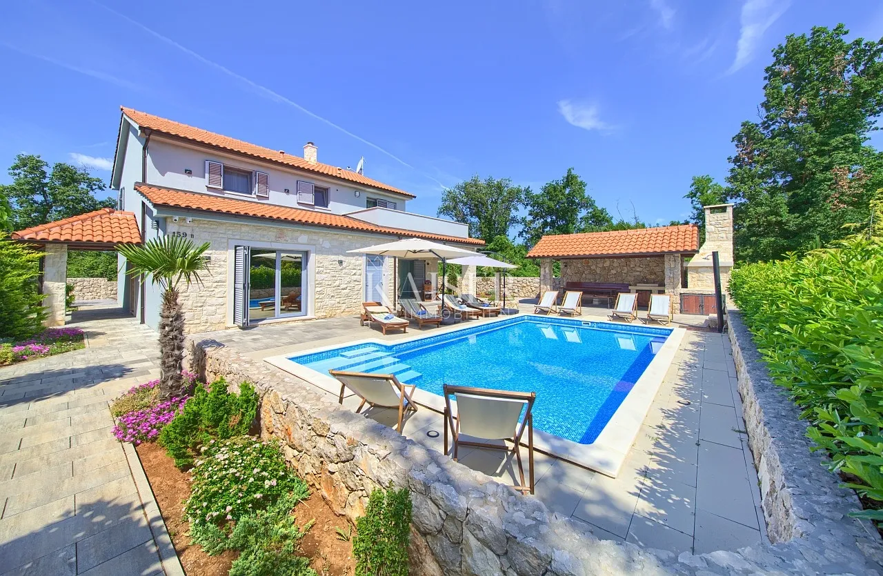 Krk, Kras, Vila s bazenom - Kras, Dobrinj