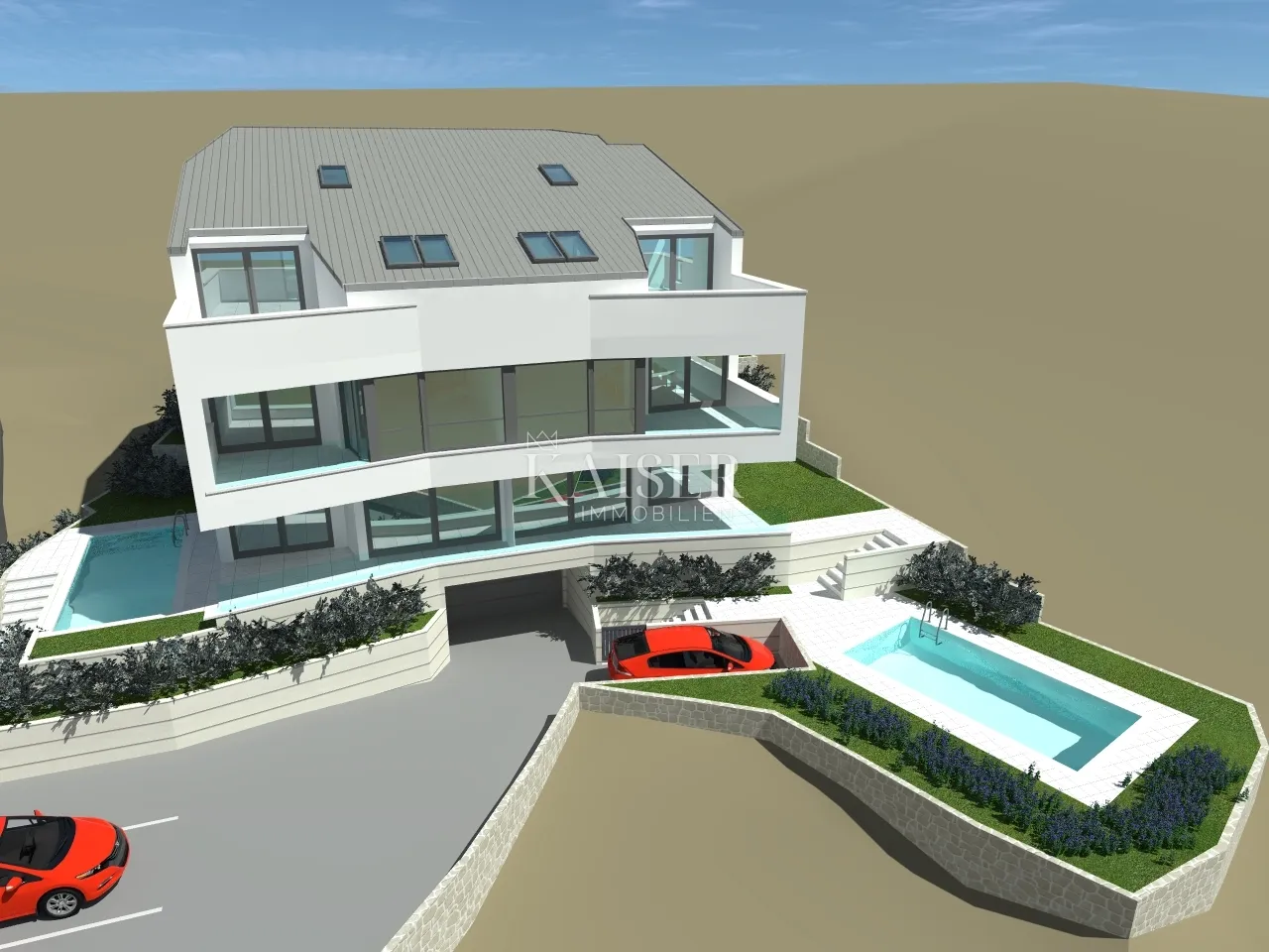 otok krk, punat - zemljište 914 m2 sa projektom - slika 12