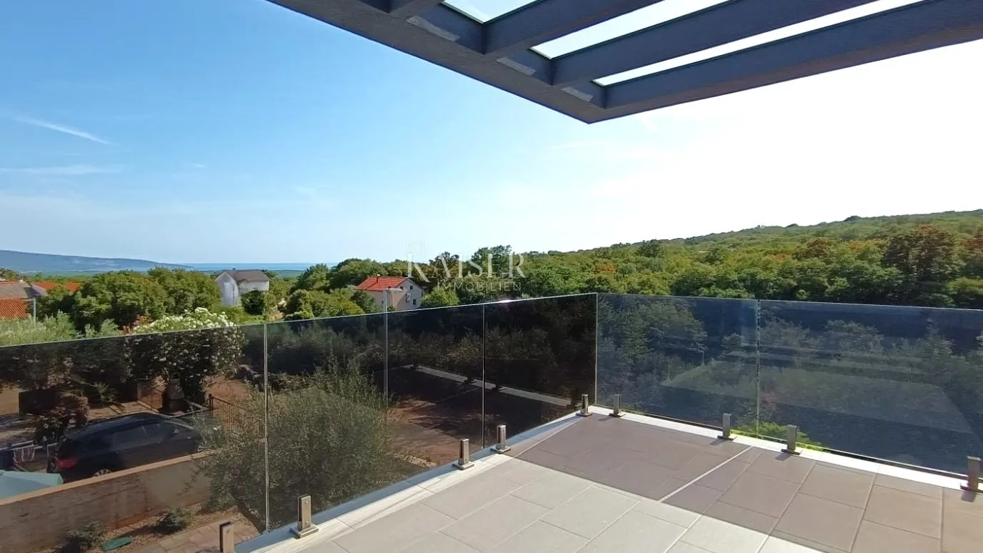 otok krk, kornić - moderna villa sa bazenom - slika 1