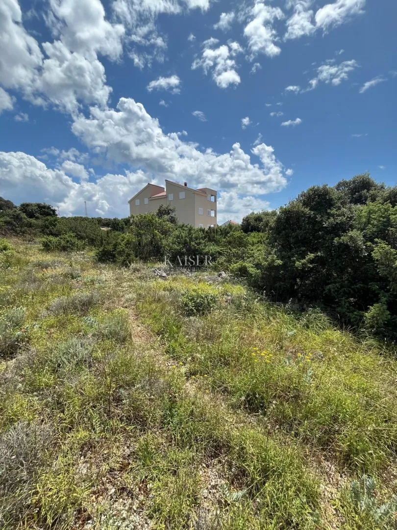 otok pag, mandre - građevinsko zemljište s pogledom na more - slika 2
