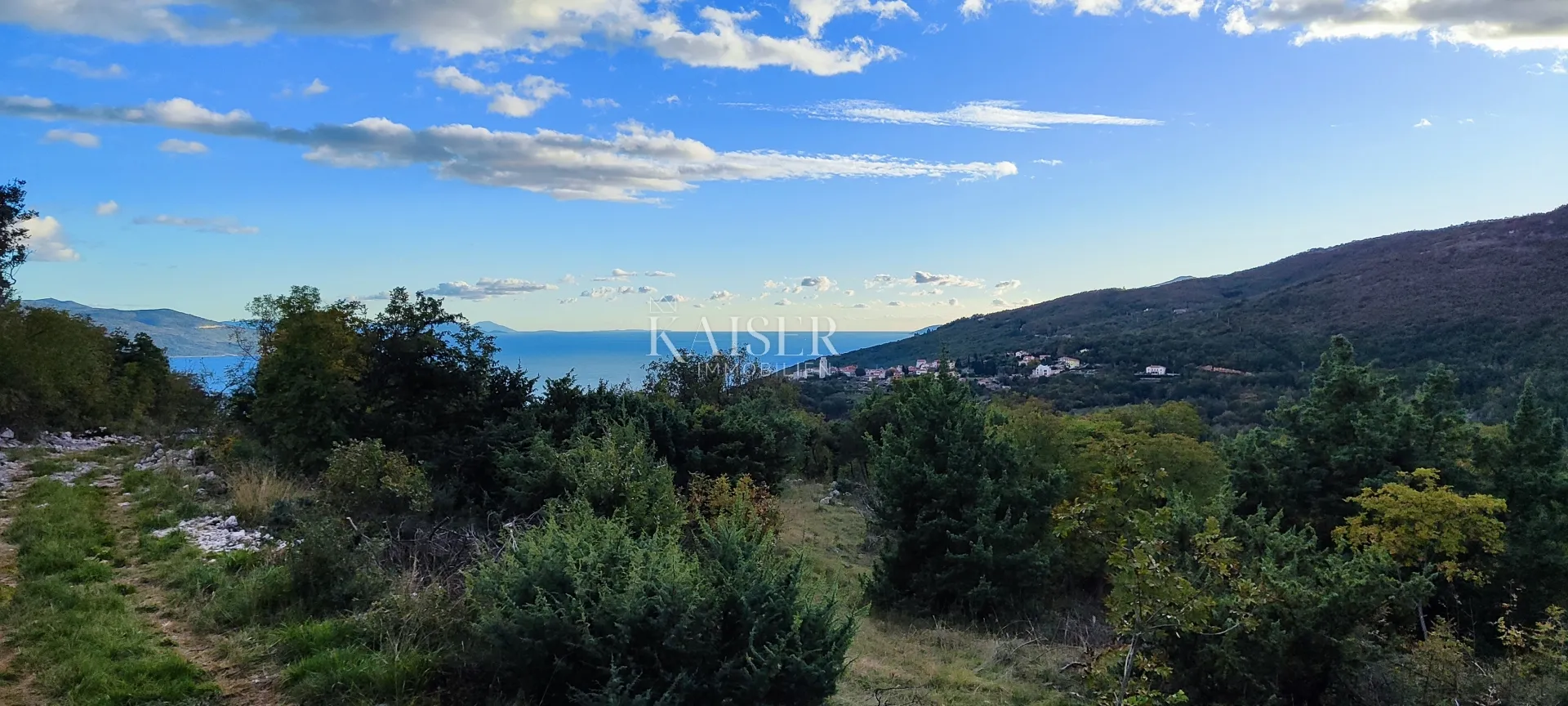 mošćenička draga - građevinsko zemljište s prekrasnim pogledom na more, 5.500 m2 - slika 7