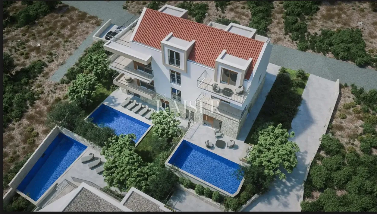 šibenik, stivašnica- penthouse sa terasom i pogledom na more - slika 8