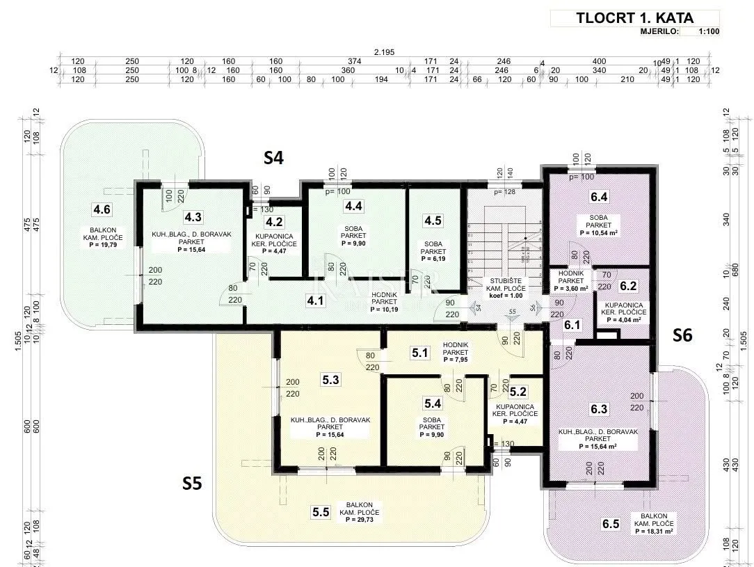 pag, povljana - apartman 56 m2 prvi red do mora - slika 4