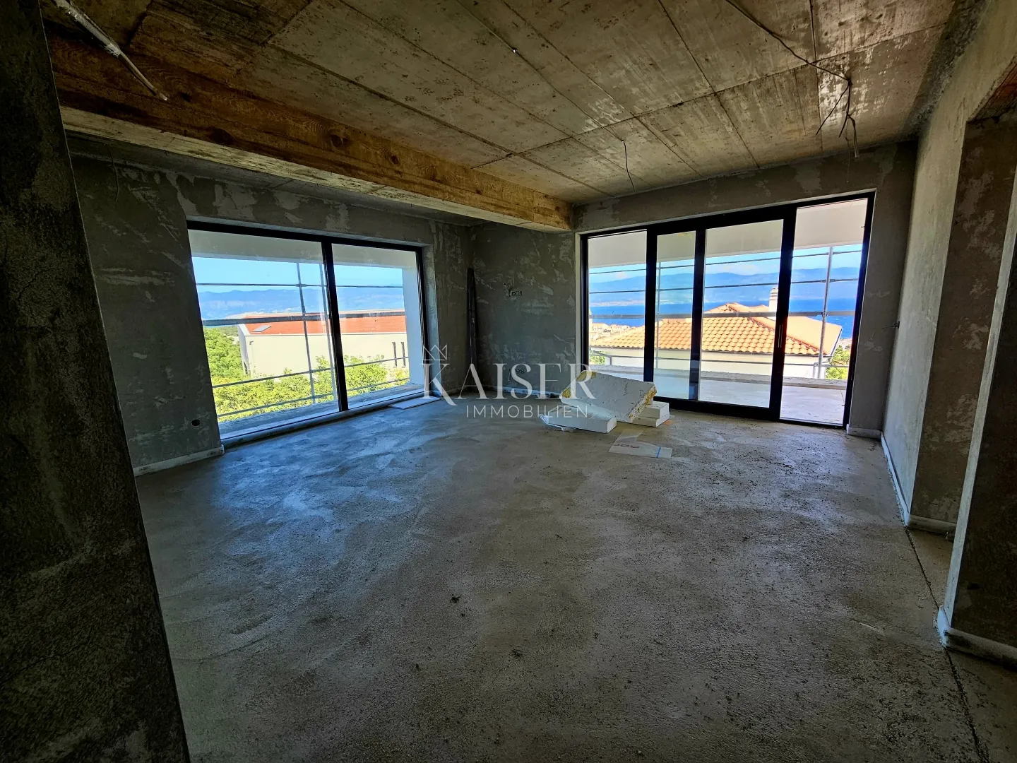otok krk, vrbnik - apartman 168m2, pogled more - slika 7