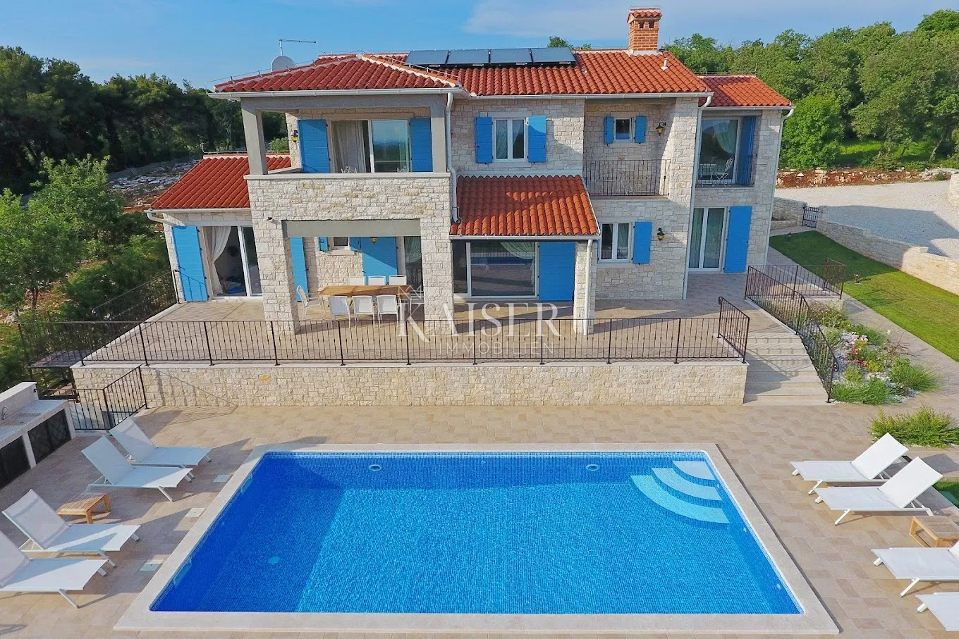 istra - poreč, kamena vila pogled more sa saunom - slika 5