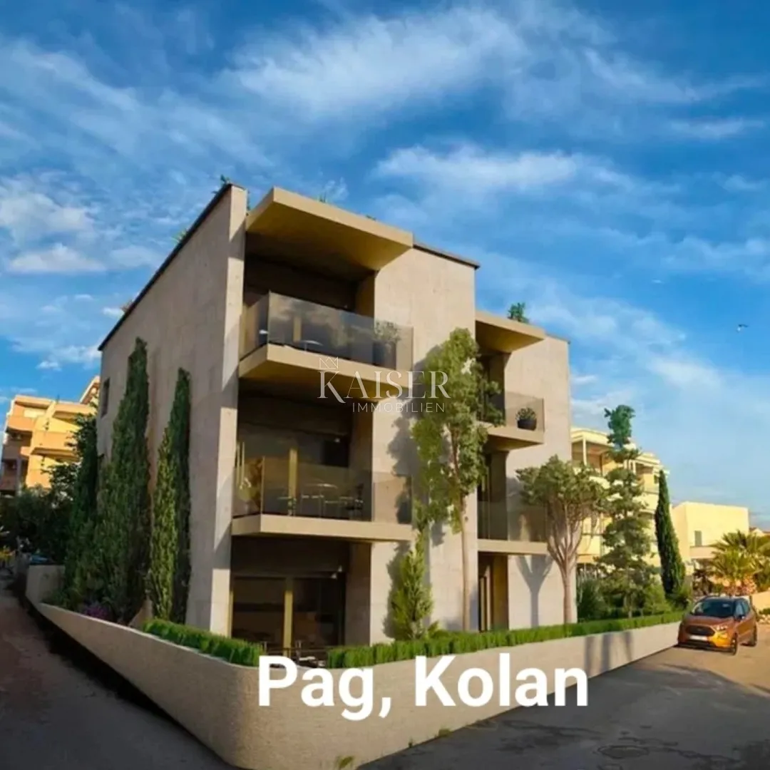 pag, kolan, penthouse 104 m2, prvi red do mora - slika 4