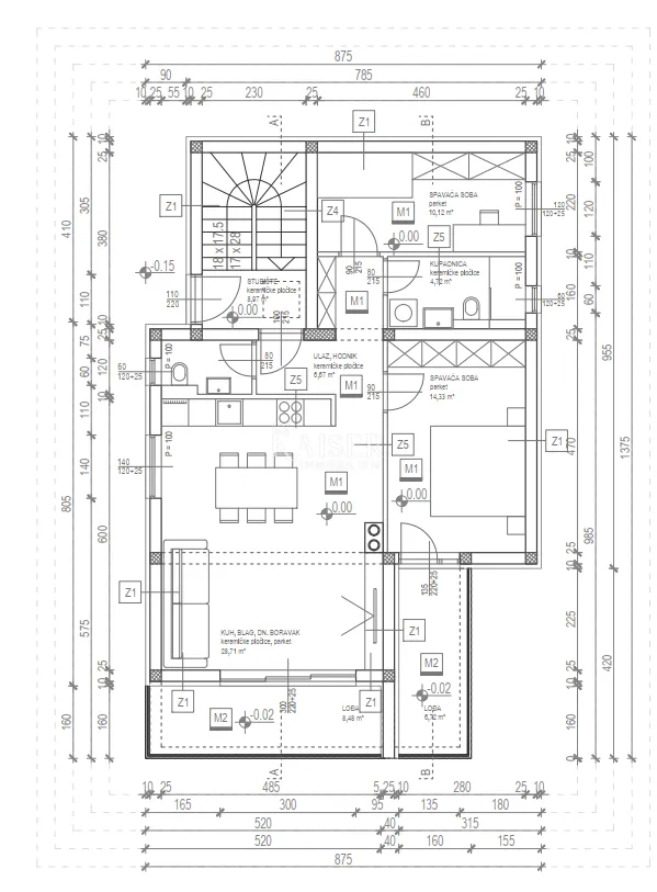 molat – građevinsko zemljište 474 m², 80 m od mora s građevinskom dozvolom - slika 4