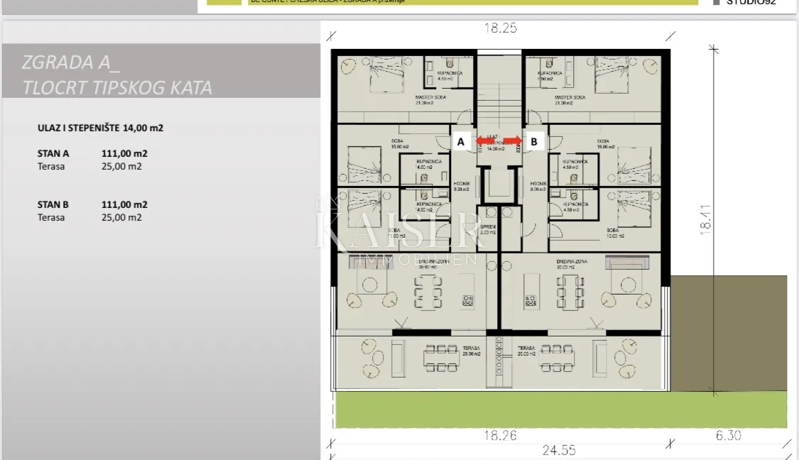 rabac - građevinsko zemljište s projektom za 3 stambene zgrade - slika 2