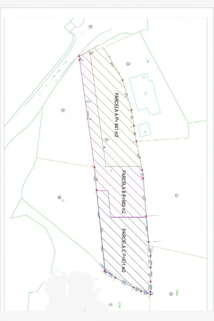 istra, okolica tinjana - građevinsko zemljište 2431m2 - slika 3
