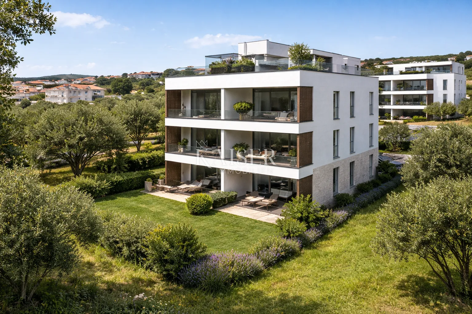 zadar, sveti filip i jakov – zgrada 2, stan s2 s 2 spavaće sobe, privatnim vrtom i pogledom na more (145,79 m²) - slika 2