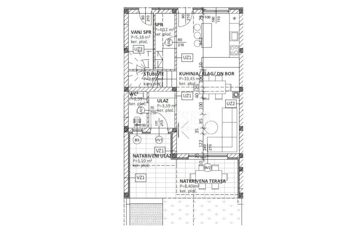 rijeka, kukuljanovo - moderna kuća u nizu 115 m2 - slika 16