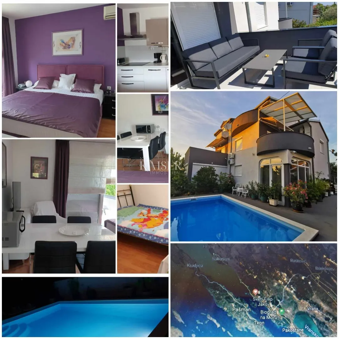 zadar, okolica - luksuzna vila sa uhodanim poslovanjem - slika 12