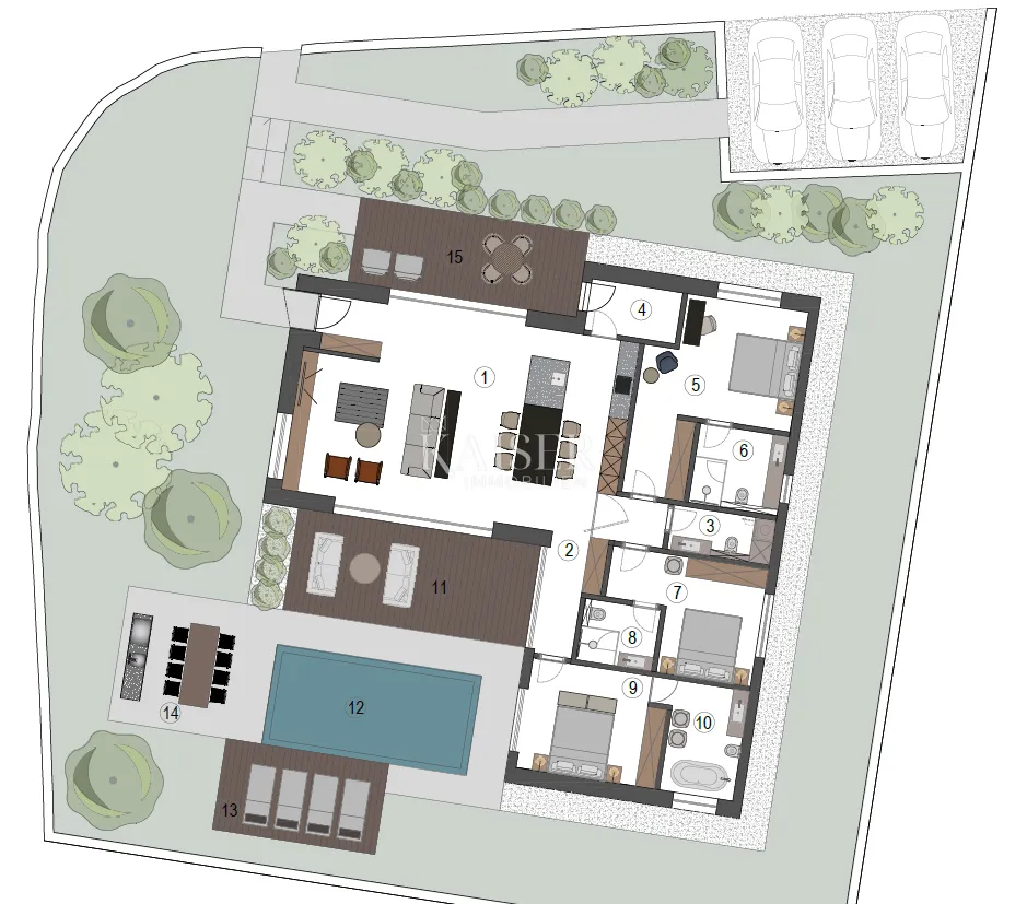 istra - poreč, projekt vile sa građevinskom dozvolom - slika 23