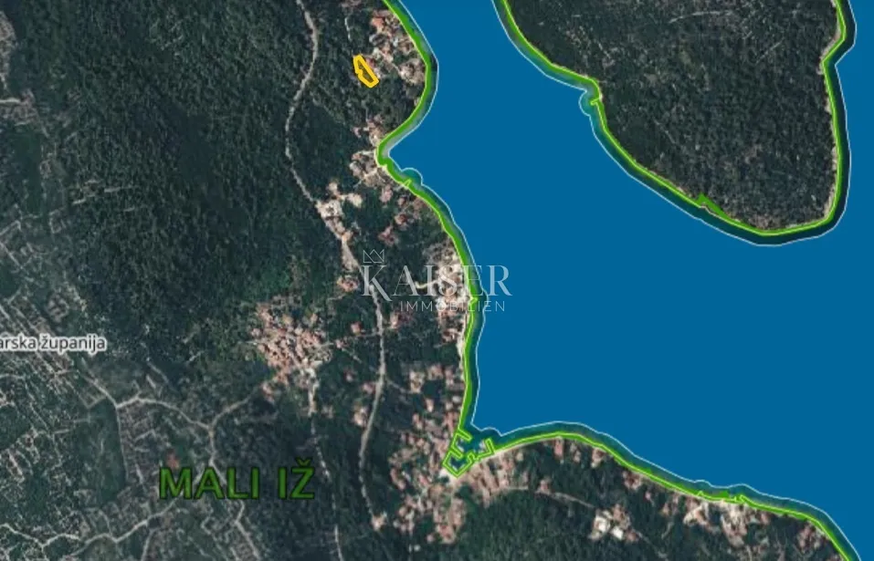 otok iž- građevinsko zemljište 800m2 , 150mod mora - slika 2