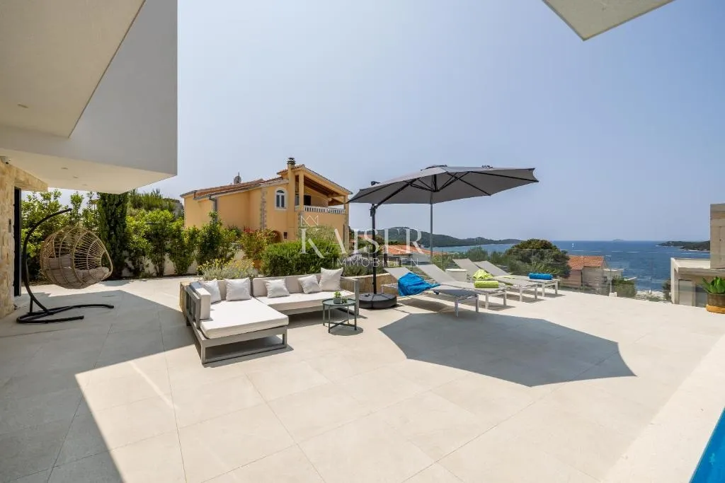 šibenik-rogoznica - moderna vila za odmor sa slikovitim pogledom na more - slika 35