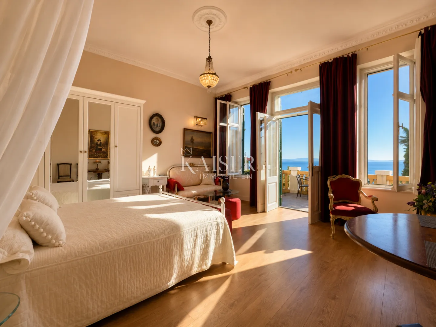 opatija – elegantan studio apartman u povijesnoj vili s terasom i pogledom na more - slika 1