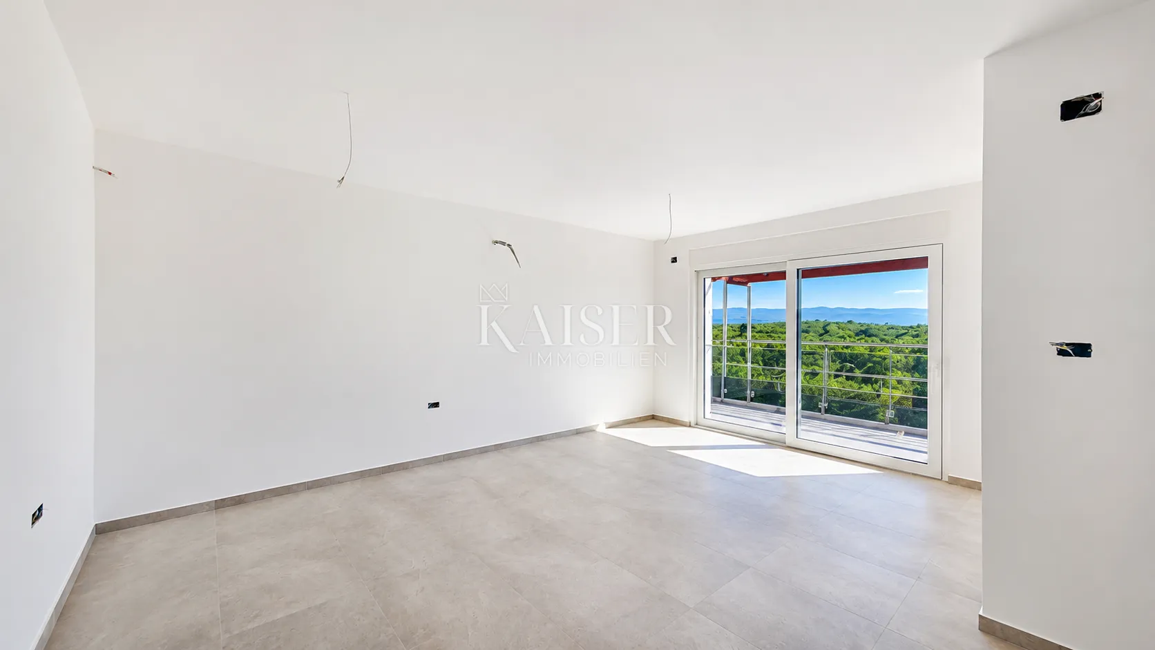 otok krk, vrbnik-moderan stan 107m2 s pogledom na more - slika 2