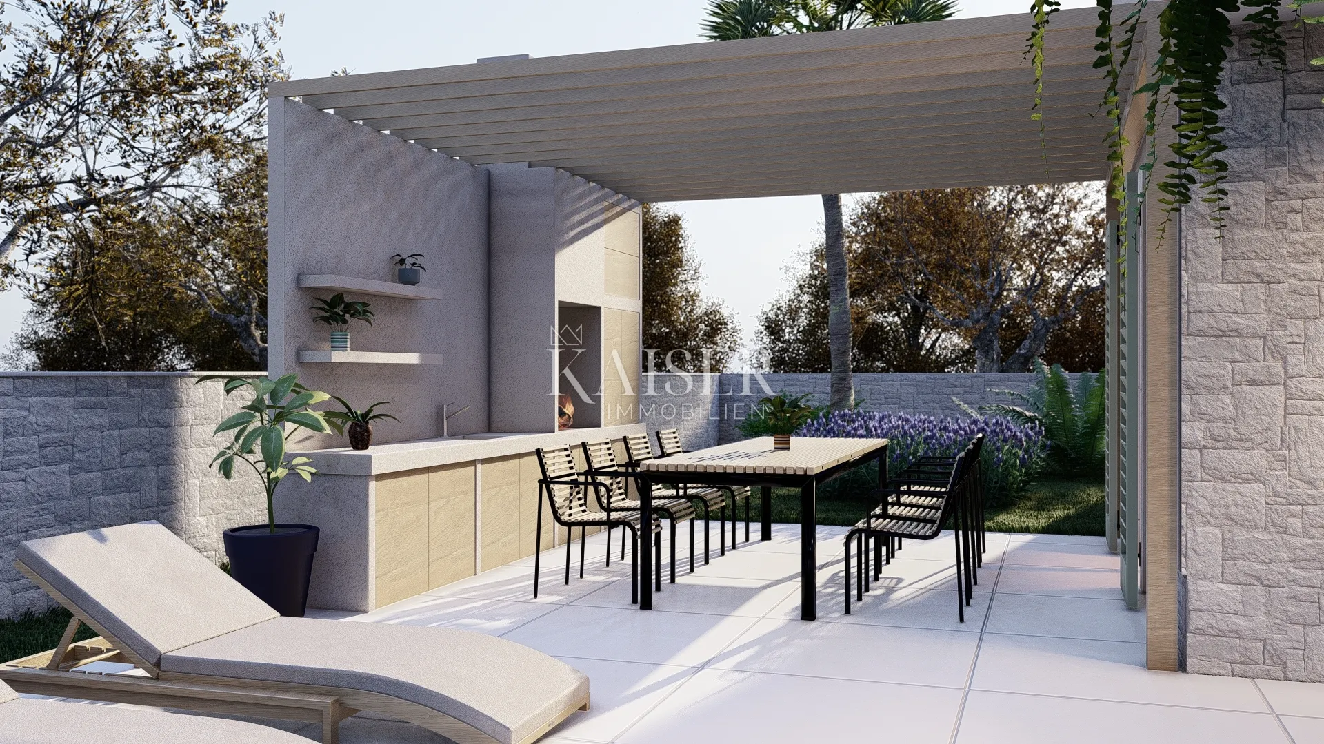 otok krk, malinska - dvojna kuća sa bazenom, 140m2 - slika 11