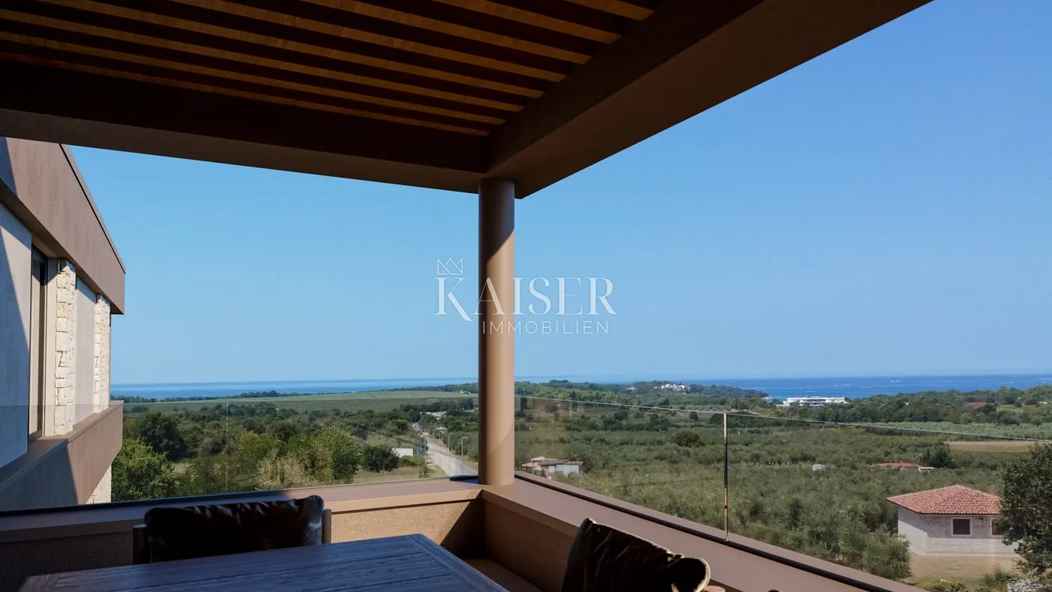 Istra, Poreč okolica - dvosobni stan s pogledom na more