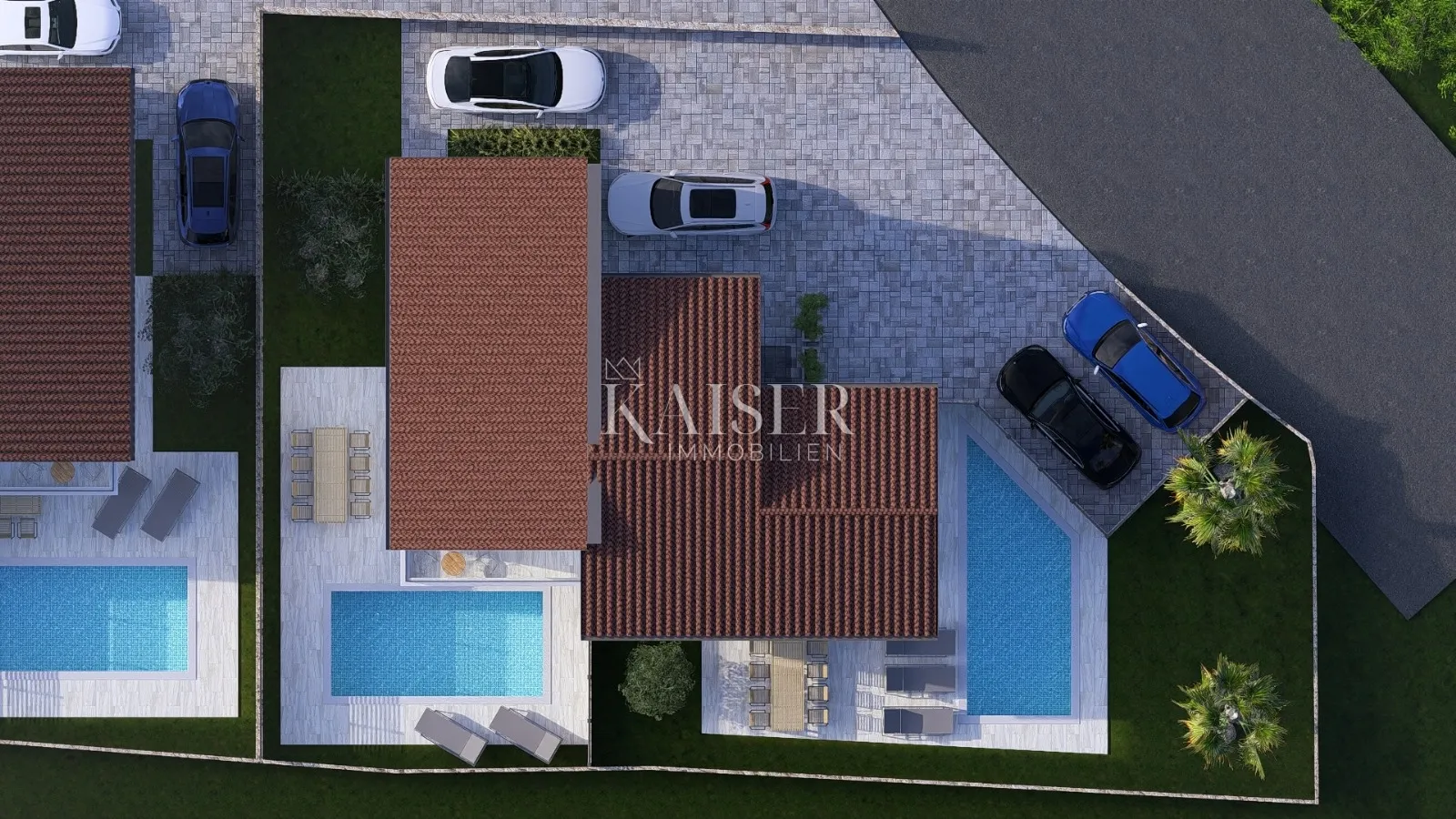 krk, malinska - duplex kuća 100m2, pogled more - slika 6