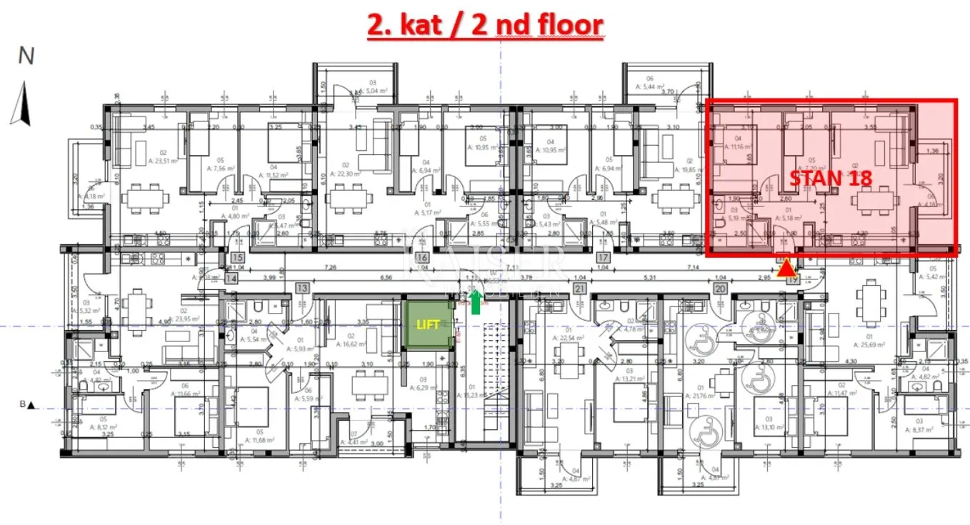 istra, pula- moderan stan 54m² s balkonom - slika 13