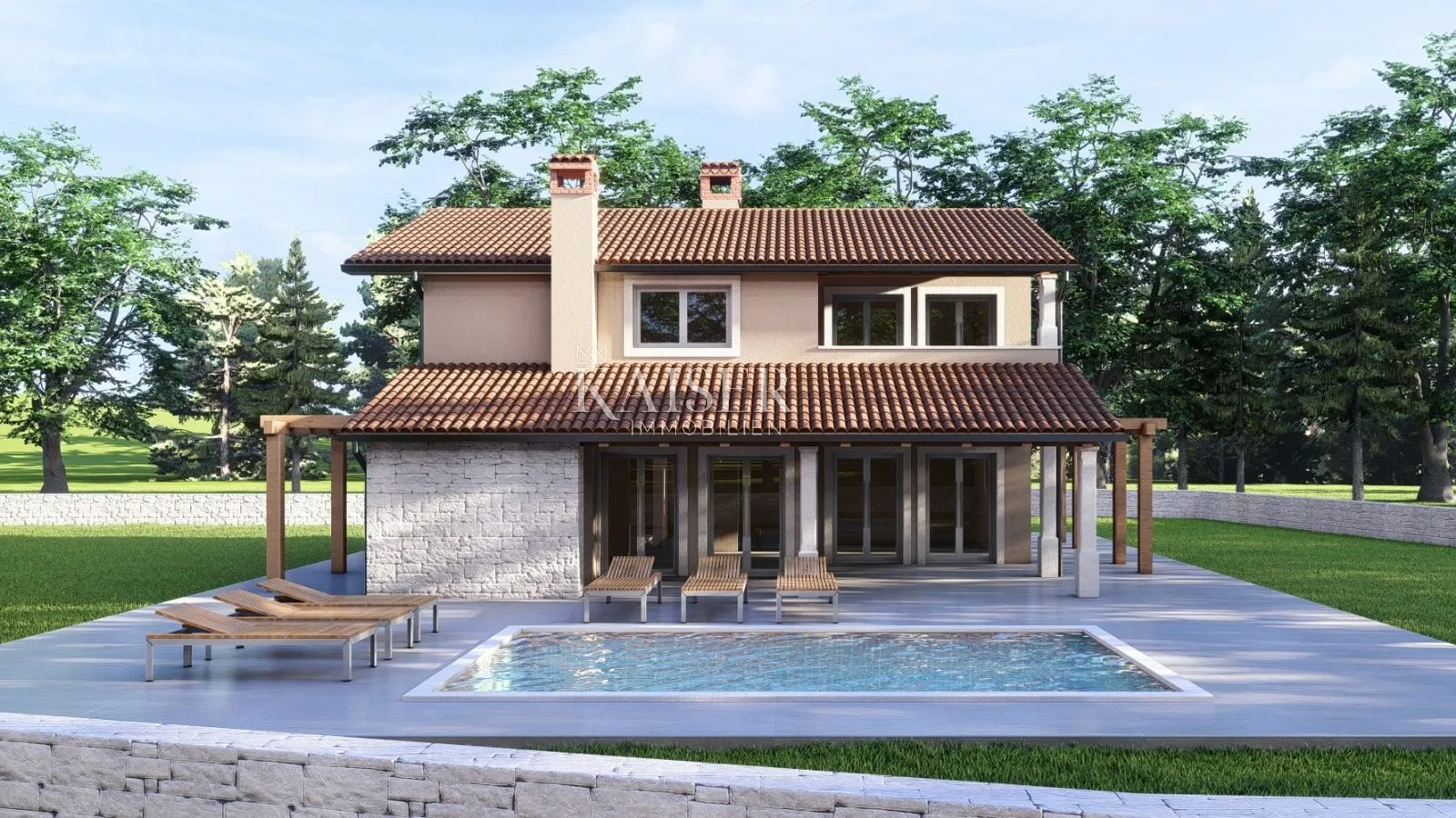 istra - barban samostojeća vila sa bazenom 1 - slika 4