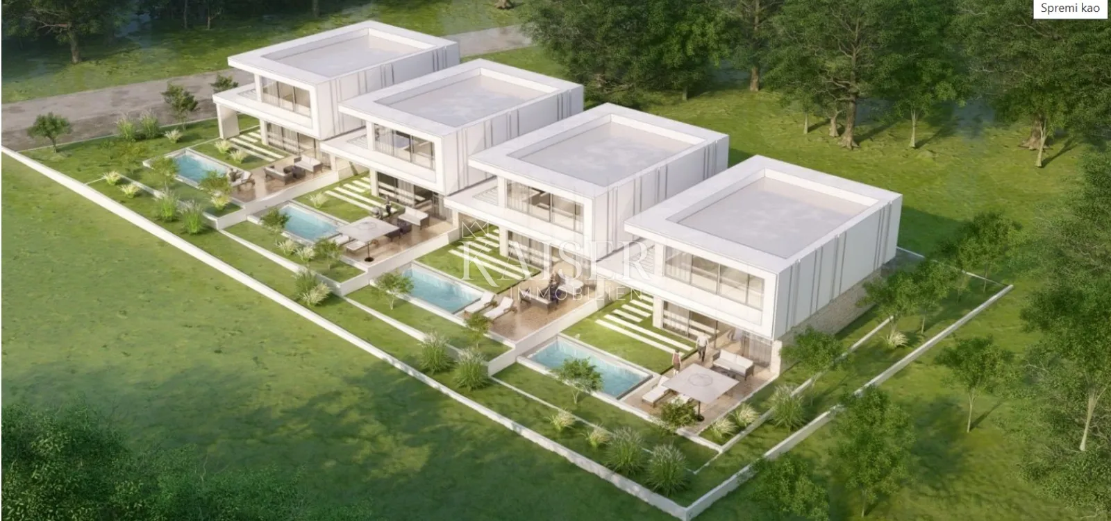 zadar, sv. filip i jakov- moderna vila sa bazenom i pogledom na more i otoke - slika 1
